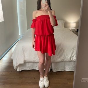 Red Amanda Uprichard dress!